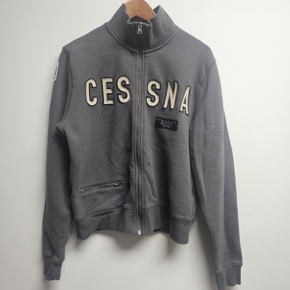 Cessna Red Canoe Full Zip Sweatshirt